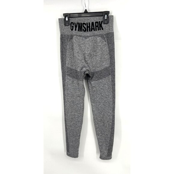 Gymshark Womens Gray High-Waist Seamless Leggings Large Logo Size Medium - Picture 5 of 5
